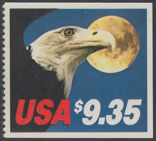 USA Michel 1648 / Scott 1909 postfrisch EINZELMARKE (aus Markenheft / a1) - Eilmarke: Weißkopfseeadler vor Mond
