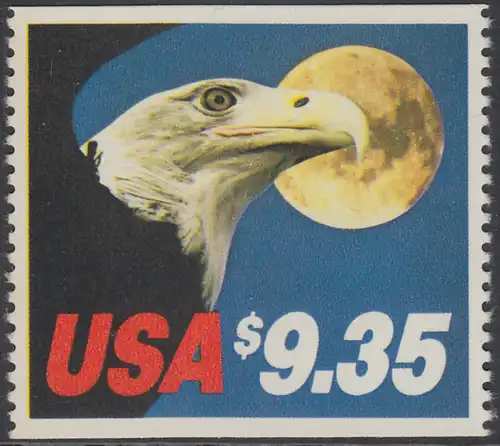 USA Michel 1648 / Scott 1909 postfrisch EINZELMARKE (aus Markenheft / a2) - Eilmarke: Weißkopfseeadler vor Mond