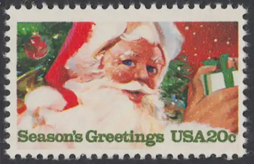 USA Michel 1664 / Scott 2064 postfrisch EINZELMARKE - Weihnachten: Weihnachtsmann