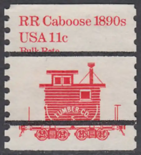 USA Michel 1679 / Scott 1905 postfrisch EINZELMARKE precancelled (a2) - Fahrzeuge: Bremserwagen
