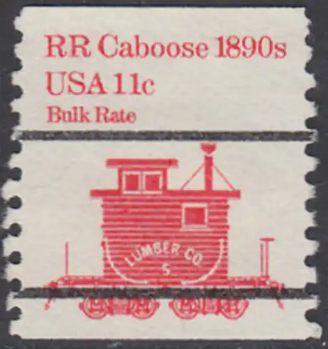 USA Michel 1679 / Scott 1905 postfrisch EINZELMARKE precancelled (a4) - Fahrzeuge: Bremserwagen