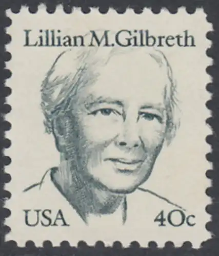 USA Michel 1682 / Scott 1868 postfrisch EINZELMARKE - Amerikanische Persönlichkeiten: Lilian M. Gilbreth (1878-1972), Ingenieurin