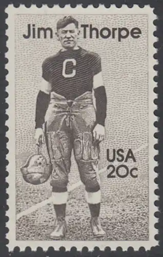 USA Michel 1697 / Scott 2089 postfrisch EINZELMARKE - Sportler: James Francis -Jim- Thorpe (1887-1953), Leichtathlet, Football- und Baseballspieler