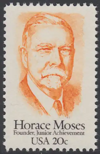 USA Michel 1704 / Scott 2095 postfrisch EINZELMARKE - Horace A. Moses, Industrieller und Philanthrop