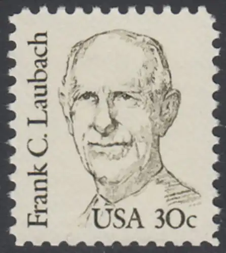 USA Michel 1707 / Scott 1864 postfrisch EINZELMARKE - Amerikanische Persönlichkeiten: Frank C. Laubach (1884-1970), Missionar und Philologe
