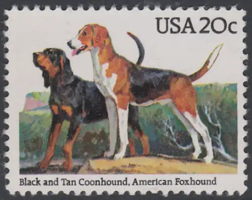 USA Michel 1711 / Scott 2101 postfrisch EINZELMARKE - Hunde