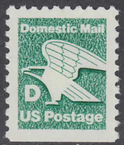 USA Michel 1723D / Scott 2113 postfrisch EINZELMARKE aus MH (unten ungezähnt) - Adler: Emblem der US-Post