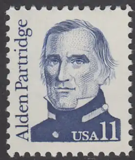 USA Michel 1724 / Scott 1854 postfrisch EINZELMARKE - Amerikanische Persönlichkeiten: Alden Partridge (1785-1854), Erziehungsreformer