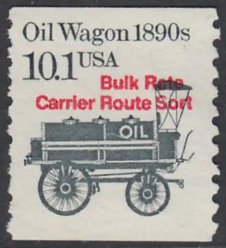 USA Michel 1747 / Scott 2130 postfrisch EINZELMARKE m/ Inschrift - Fahrzeuge: Ölwagen