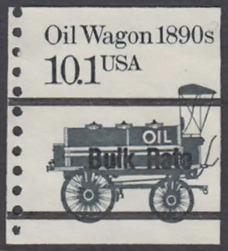 USA Michel 1747 / Scott 2130 postfrisch EINZELMARKE precancelled (a1) - Fahrzeuge: Ölwagen