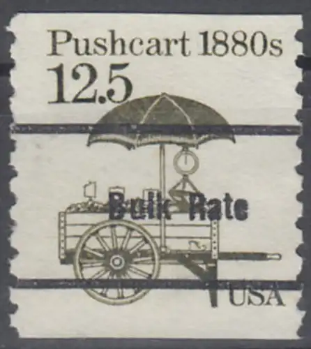 USA Michel 1748 / Scott 2133 postfrisch EINZELMARKE precancelled (a05) - Fahrzeuge: Handkarren