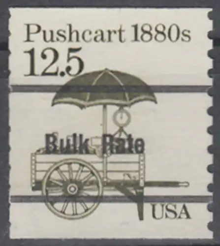USA Michel 1748 / Scott 2133 postfrisch EINZELMARKE precancelled (a04) - Fahrzeuge: Handkarren