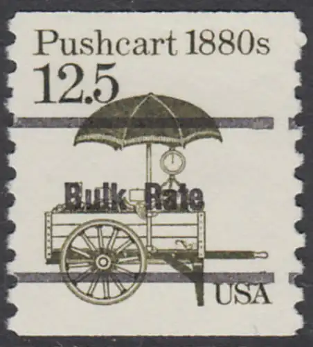 USA Michel 1748 / Scott 2133 postfrisch EINZELMARKE precancelled (a03) - Fahrzeuge: Handkarren