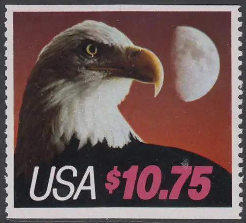 USA Michel 1750 / Scott 2122 postfrisch EINZELMARKE aus MH - Eilmarke: Weißkopfseeadler vor Mond 