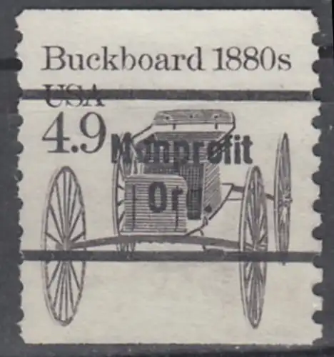 USA Michel 1758 / Scott 2124 postfrisch EINZELMARKE precancelled (a4) - Fahrzeuge: Kutsche