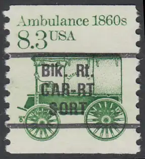 USA Michel 1759 / Scott 2128 postfrisch EINZELMARKE precancelled - Fahrzeuge: Krankenwagen
