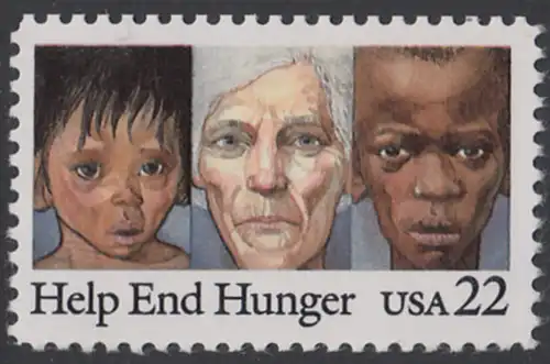 USA Michel 1776 / Scott 2164 postfrisch EINZELMARKE - Kampf gegen den Hunger