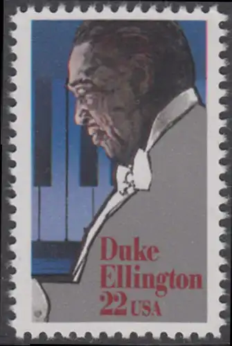 USA Michel 1798 / Scott 2211 postfrisch EINZELMARKE - Duke Ellington: Jazzpianist, -komponist und -kapellmeister