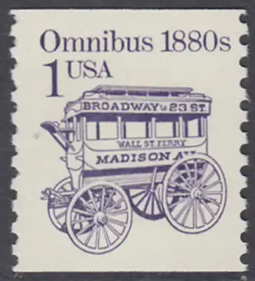 USA Michel 1860 / Scott 2225 postfrisch EINZELMARKE - Fahrzeuge: Omnibus