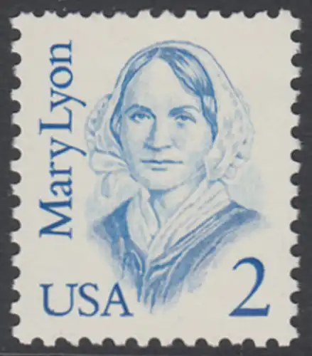 USA Michel 1869 / Scott 2169 postfrisch EINZELMARKE - Amerikanische Persönlichkeiten: Mary Lyon (1797-1837), Pädagogin