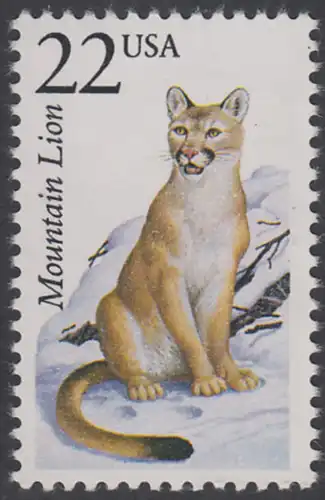 USA Michel 1889 / Scott 2292 postfrisch EINZELMARKE - Nordamerikanische Fauna: Puma