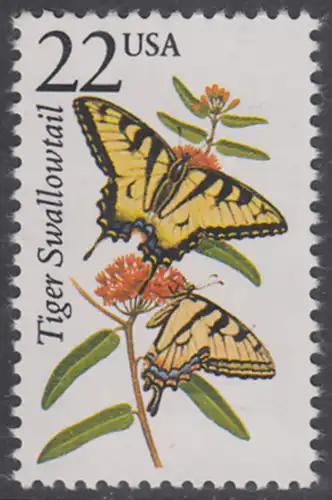 USA Michel 1897 / Scott 2300 postfrisch EINZELMARKE - Nordamerikanische Fauna: Schwalbenschwanz 