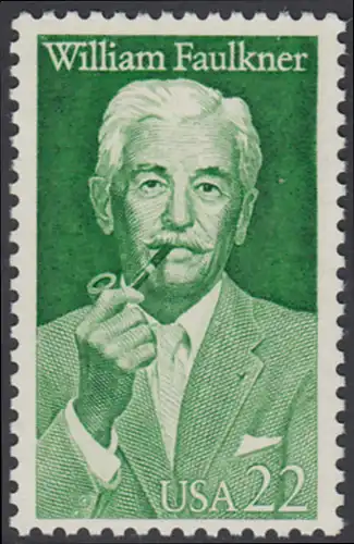 USA Michel 1935 / Scott 2350 postfrisch EINZELMARKE - William Faulkner (1897-1962), Erzähler, Nobelpreis 1949