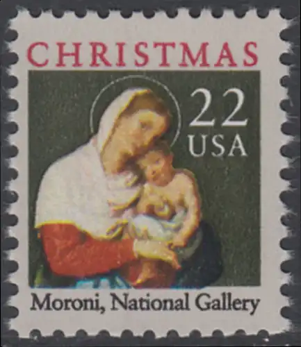 USA Michel 1959 / Scott 2367 postfrisch EINZELMARKE - Weihnachten: Maria mit dem Kind