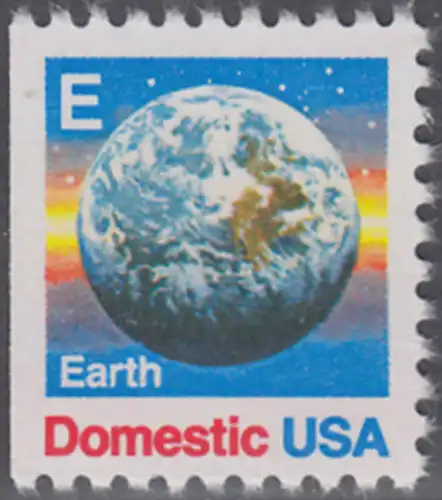 USA Michel 1973D / Scott 2282 postfrisch EINZELMARKE (links ungezähnt) - Erde