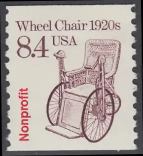 USA Michel 1994 / Scott 2256 postfrisch EINZELMARKE - Fahrzeuge: Rollstuhl