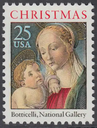 USA Michel 2016 / Scott 2399 postfrisch EINZELMARKE - Weihnachten: Madonna mit Kind