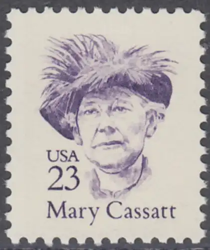 USA Michel 2025 / Scott 2181 postfrisch EINZELMARKE - Amerikanische Persönlichkeiten: Mary Cassatt (1845-1926), Malerin