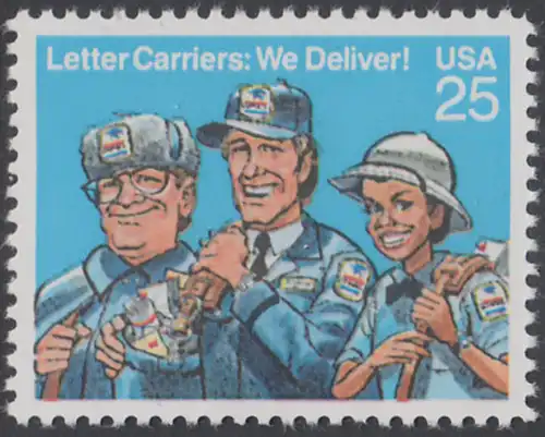 USA Michel 2048 / Scott 2420 postfrisch EINZELMARKE - Briefträger