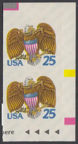 USA Michel 2059 / Scott 2431 postfrisch vert.PAAR (aus Folienbogen) -