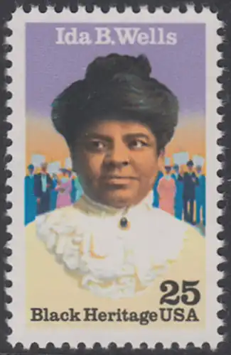 USA Michel 2074 / Scott 2442 postfrisch EINZELMARKE - Schwarzamerikanisches Erbe: Ida B. Wells (1862-1931), Bürgerrechtlerin