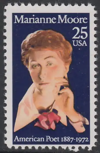 USA Michel 2083 / Scott 2449 postfrisch EINZELMARKE - Marianne Moore (1887-1972), Schriftstellerin