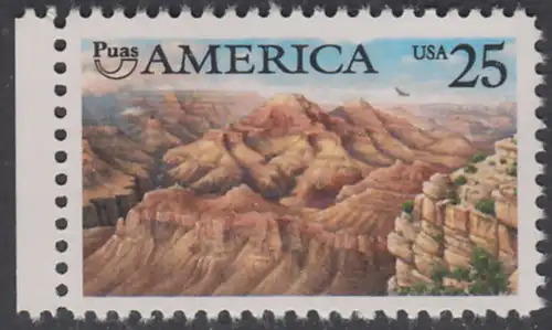 USA Michel 2111 / Scott 2512 postfrisch EINZELMARKE RAND links - Amerika: Die Natur zur Zeit der Entdeckung; Grand Canyon