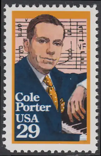 USA Michel 2146 / Scott 2550 postfrisch EINZELMARKE - 100. Geburtstag von Cole Porter  (1891-1964), Komponist