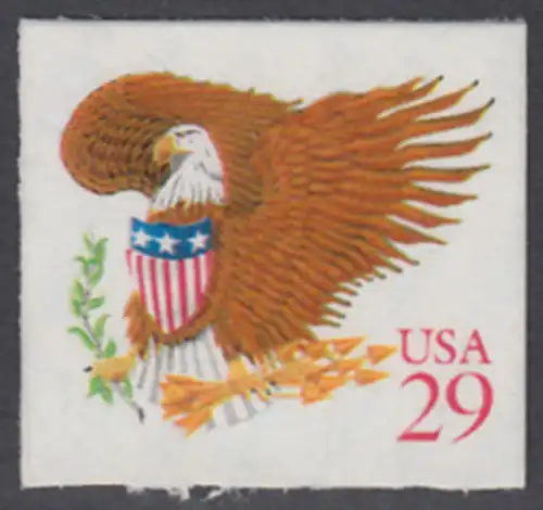 USA Michel 2319 / Scott 2597 postfrisch EINZELMARKE (a1) - Wappenadler; Adler mit Wappenschild (Cent in rot)