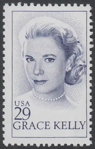 USA Michel 2346 / Scott 2749 postfrisch EINZELMARKE - Grace Kelly (1929-1982), Filmschauspielerin; ab 1956 Fürstin von Monaco