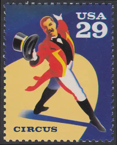 USA Michel 2349 / Scott 2751 postfrisch EINZELMARKE - Zirkus: Zirkusdirektor