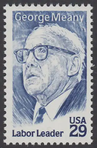 USA Michel 2484 / Scott 2848 postfrisch EINZELMARKE - 100. Geburtstag von George Meany (1894-1980), Arbeiterführer, Präsident der Arbeiterorganisationen AFL und CIO