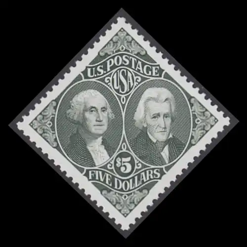 USA Michel 2485 / Scott 2592 postfrisch EINZELMARKE - Präsidenten: George Washington (1732-1799), 1. Präsident; Andrew Jackson (1767-1845), 7. Präsident