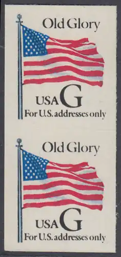 USA Michel 2536F / Scott 2886 postfrisch vert.PAAR - Flagge \"Old Glory\" 