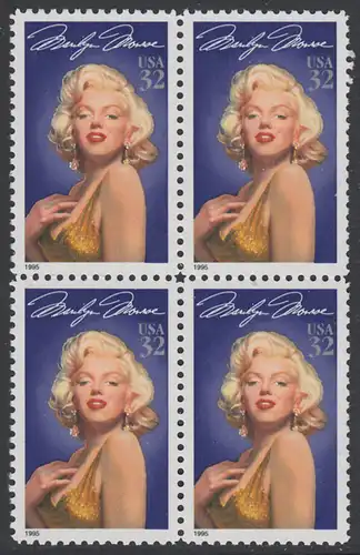 USA Michel 2570 / Scott 2967 postfrisch BLOCK - Hollywood-Legenden: Marilyn Monroe (1926-1962), Schauspielerin