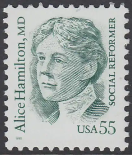 USA Michel 2607 / Scott 2940 postfrisch EINZELMARKE - Amerikanische Persönlichkeiten: Alice Hamilton (1869-1970), Medizinerin und Sozialreformerin