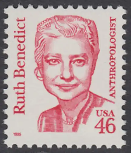 USA Michel 2677 / Scott 2938 postfrisch EINZELMARKE - Amerikanische Persönlichkeiten: Ruth Benedict (1887-1948), Anthropologin