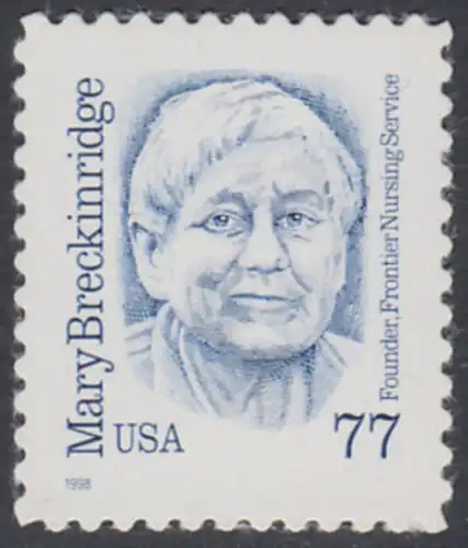 USA Michel 3063 / Scott 2942 postfrisch EINZELMARKE - Amerikanische Persönlichkeiten: Mary Breckinridge (1881-1965), Krankenschwester und Hebamme