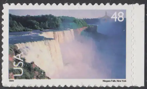 USA Michel 3121 / Scott C133 postfrisch EINZELMARKE RAND rechts - Luftpost: Landschaften; Niagarafälle