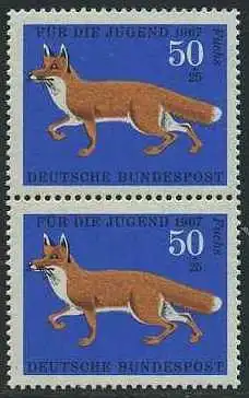 BUND 1967 Michel-Nummer 0532 postfrisch vert.PAAR